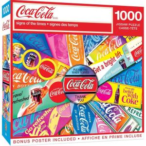 Masterpieces 1000 Piece Jigsaw Puzzle For Adults and Families – Coca-Cola Drive Through – 19.25″x26.75″(Signs of the Times)