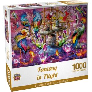 Masterpieces 2000 Piece Jigsaw Puzzle for Adults, Family, Or Kids – Fantasy in Flight – 39″x27″(1000 Piece)