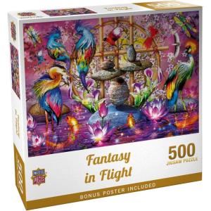Masterpieces 2000 Piece Jigsaw Puzzle for Adults, Family, Or Kids – Fantasy in Flight – 39″x27″(500 Piece)