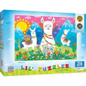 Masterpieces Lil Puzzler 24 Piece Jigsaw Puzzle for Kids – Llama Love – 19″x14″(Llama Love)