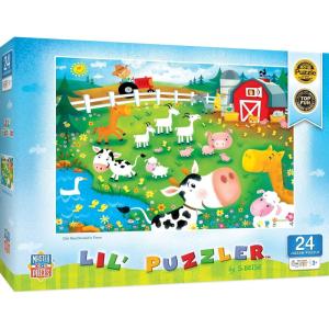 Masterpieces Lil Puzzler 24 Piece Jigsaw Puzzle for Kids – Llama Love – 19″x14″(Old MacDonald’s Farm)