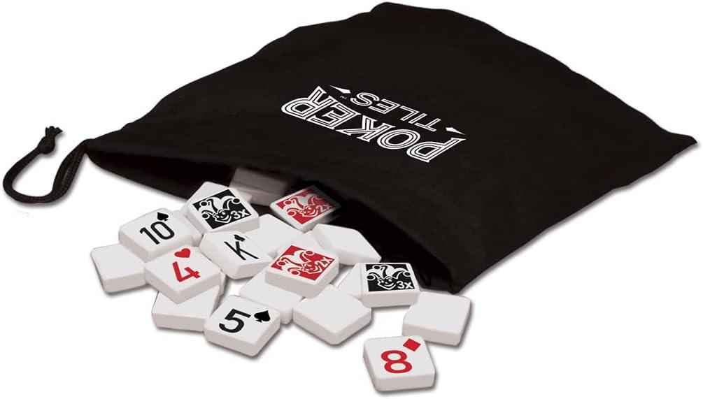 imageMasterPieces Family Game Poker Tiles Board Game Board Game for Adults