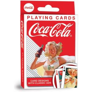 MasterPieces Family Games – Coca-Cola Vintage Pin-ups Playing Cards – Officially Licensed Playing Card Deck for Adults, Kids, and Family