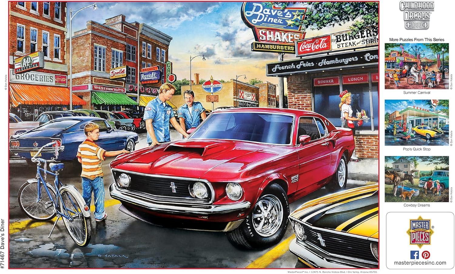 imageMasterPieces 1000 Piece Jigsaw Puzzle Baking Bread Fun for Adults Family Kids Matte Finish 1925 x 2675Daves Diner