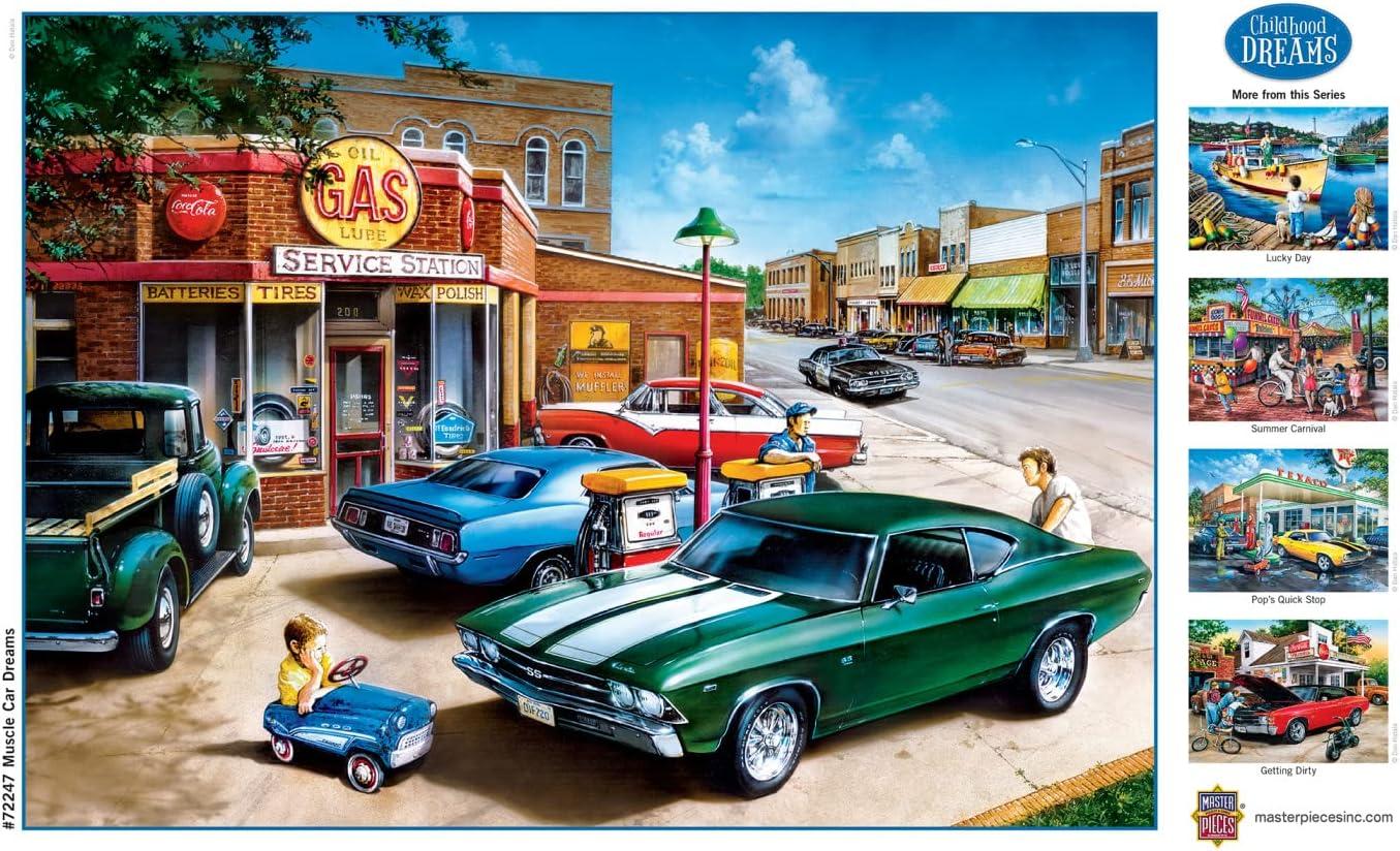 imageMasterPieces 1000 Piece Jigsaw Puzzle Baking Bread Fun for Adults Family Kids Matte Finish 1925 x 2675Muscle Car Dreams
