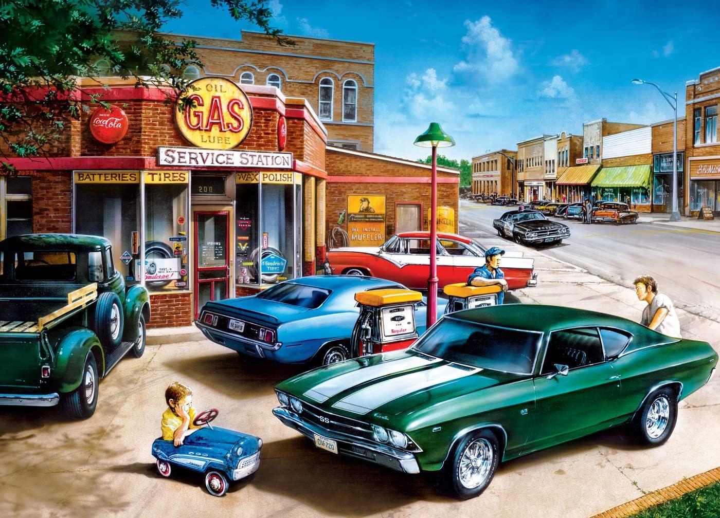 imageMasterPieces 1000 Piece Jigsaw Puzzle Baking Bread Fun for Adults Family Kids Matte Finish 1925 x 2675Muscle Car Dreams