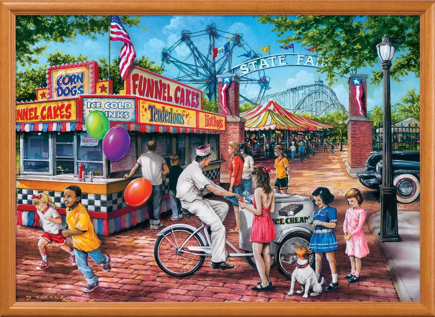 imageMasterPieces 1000 Piece Jigsaw Puzzle Baking Bread Fun for Adults Family Kids Matte Finish 1925 x 2675Summer Carnival