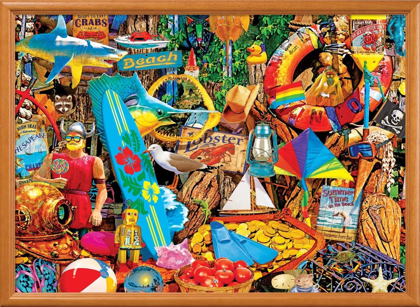 imageMasterPieces 1000 Piece Jigsaw Puzzle Beach Time Flea Market Fun for Adults Family Kids NonGlare Finish 1925 x 26751000 Piece