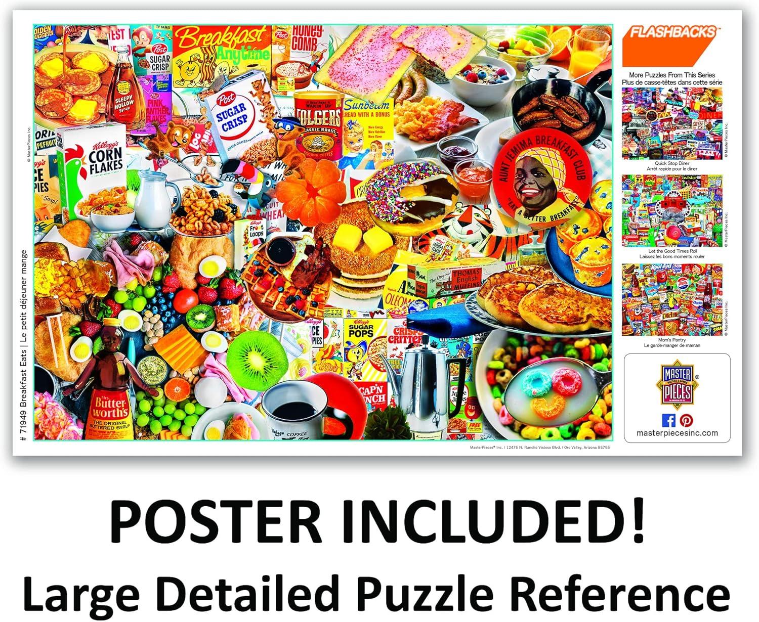 imageMasterPieces 1000 Piece Jigsaw Puzzle Breakfast of Champions Fun for Adults Family Kids NonGlare Finish 1925 x 26751000 Piece