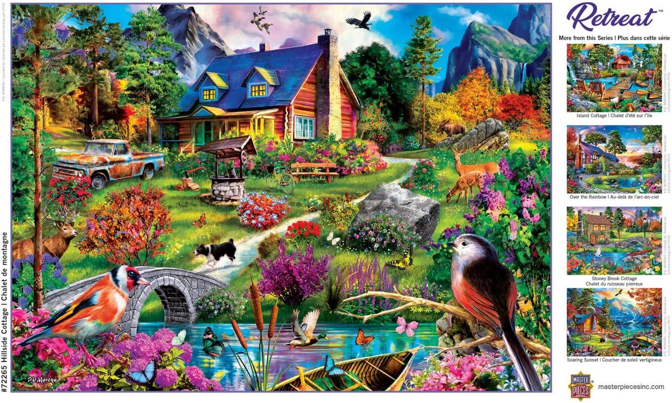 imageMasterPieces 1000 Piece Jigsaw Puzzle for Adults Family Or Youth Hillside Cottage 1925x2675Hillside Cottage