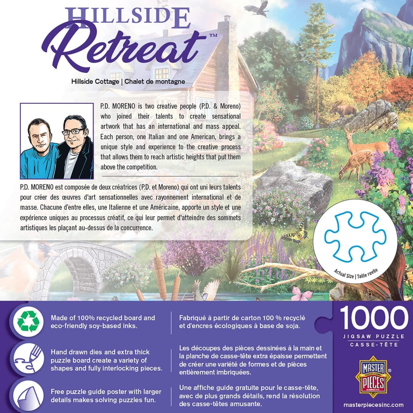 imageMasterPieces 1000 Piece Jigsaw Puzzle for Adults Family Or Youth Hillside Cottage 1925x2675Hillside Cottage