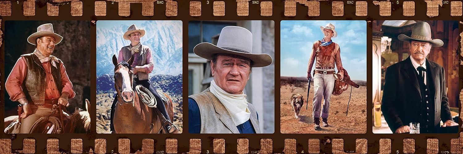 imageMasterPieces 1000 Piece Jigsaw Puzzle for Adults Family Or Youth John Wayne Forever in Film 13x39Forever in Film John Wayne