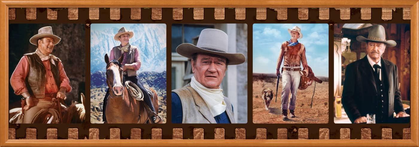imageMasterPieces 1000 Piece Jigsaw Puzzle for Adults Family Or Youth John Wayne Forever in Film 13x39Forever in Film John Wayne