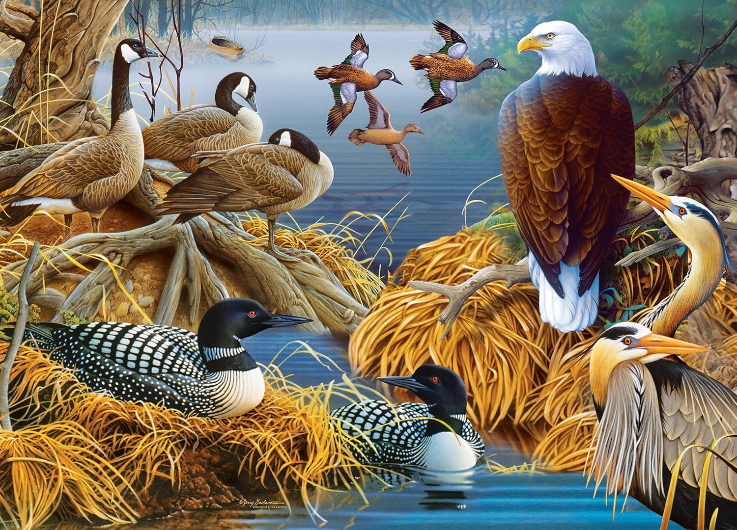 imageMasterPieces 1000 Piece Jigsaw Puzzle for Adults Family Or Youth Morning Garden 1925x2675Lake Life