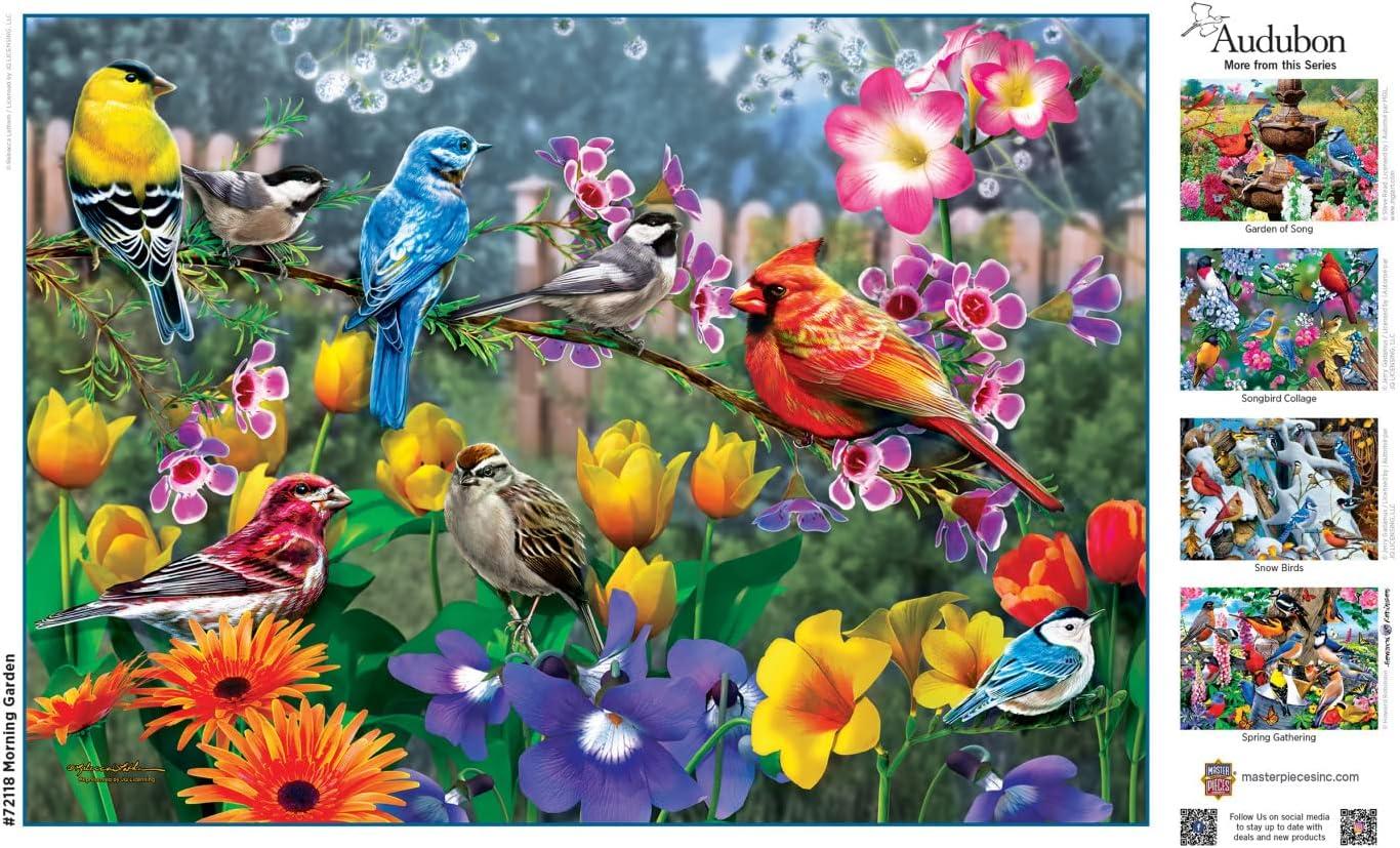 imageMasterPieces 1000 Piece Jigsaw Puzzle for Adults Family Or Youth Morning Garden 1925x2675Morning Garden