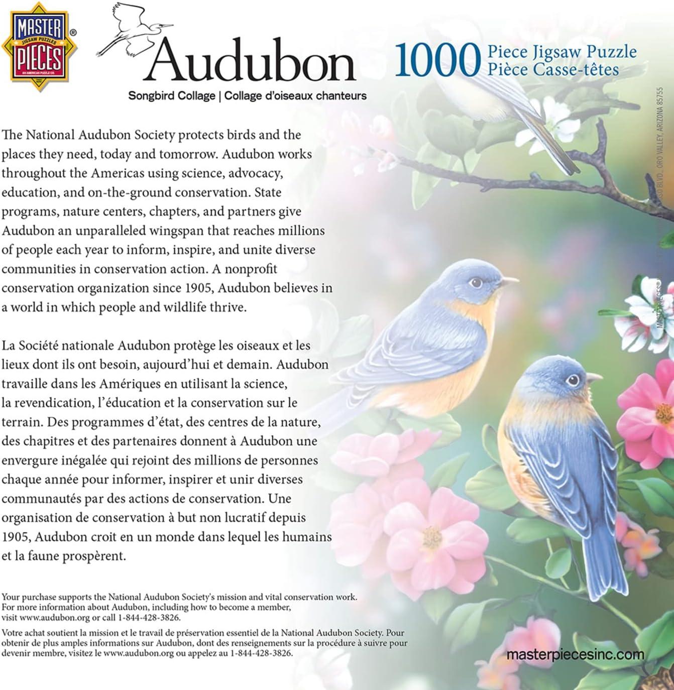 imageMasterPieces 1000 Piece Jigsaw Puzzle for Adults Family Or Youth Morning Garden 1925x2675Songbird Collage