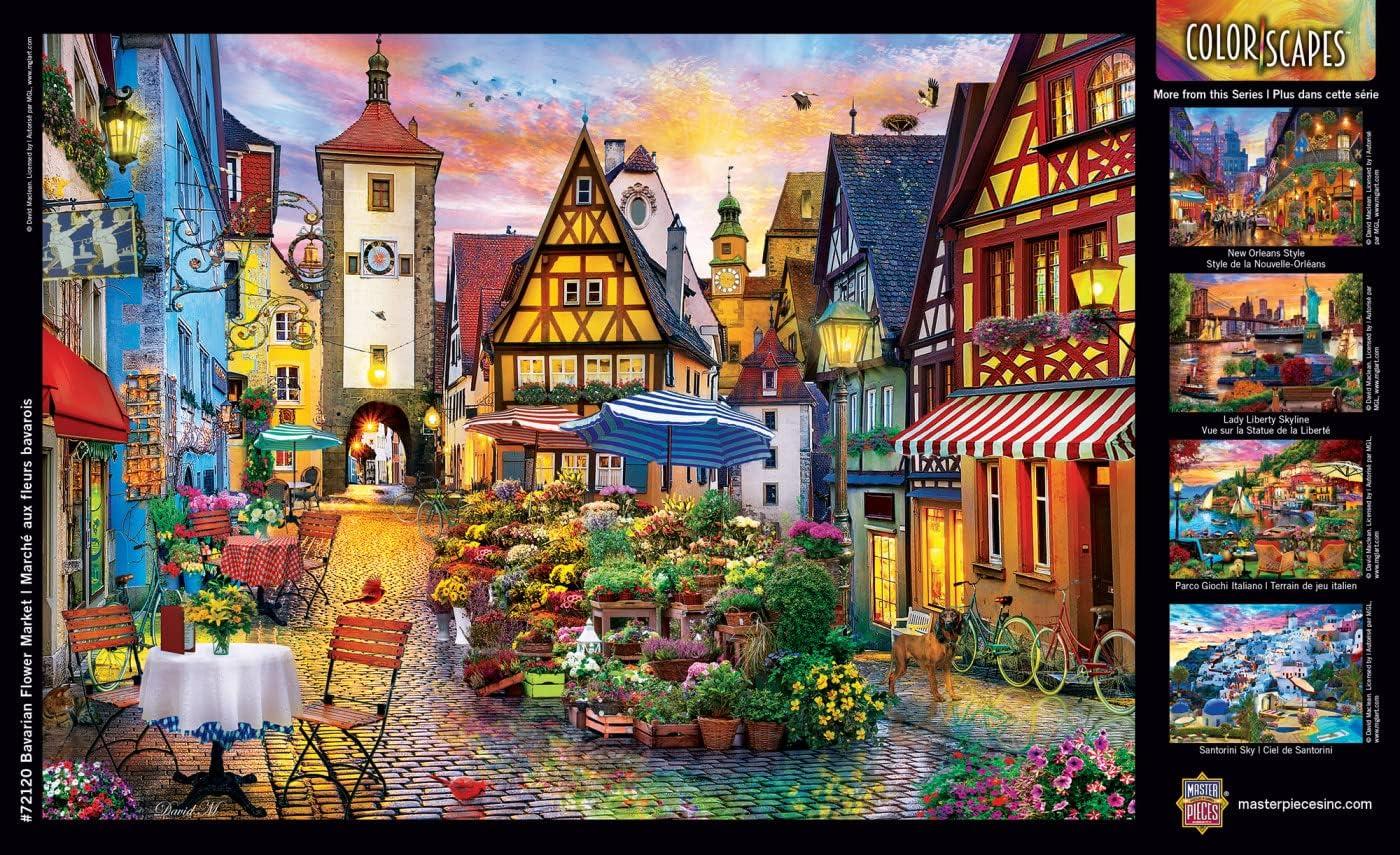 imageMasterPieces 1000 Piece Jigsaw Puzzle for Adults Family Or Youth Show Time 1925x2675Bavarian Flower Market