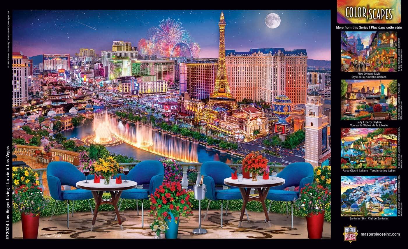 imageMasterPieces 1000 Piece Jigsaw Puzzle for Adults Family Or Youth Show Time 1925x2675Las Vegas Living