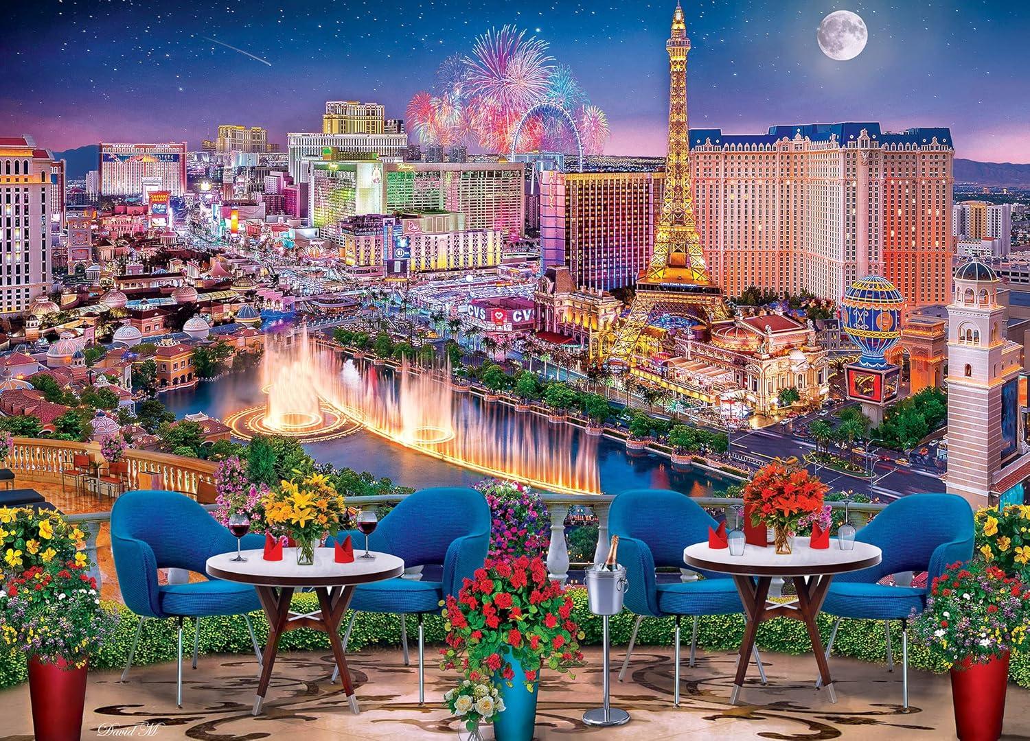 imageMasterPieces 1000 Piece Jigsaw Puzzle for Adults Family Or Youth Show Time 1925x2675Las Vegas Living