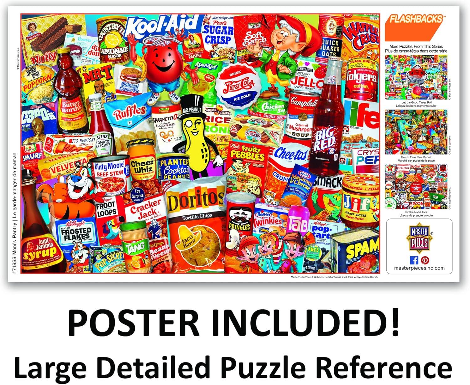 imageMasterPieces Puzzles 1000 Pieces Moms Pantry Collage Nostalgic 1000 Piece Jigsaw Puzzles for Adults and Family Challenging Vintage Scene NonGlare Finish Great Adult Puzzles 1000 Pieces Gift1000 Piece China Made