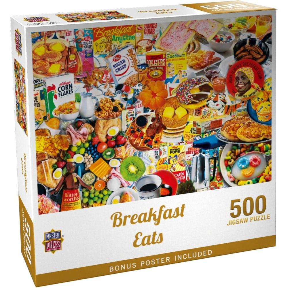 imageMasterPieces 1000 Piece Jigsaw Puzzle Breakfast of Champions Fun for Adults Family Kids NonGlare Finish 1925 x 2675500 Piece