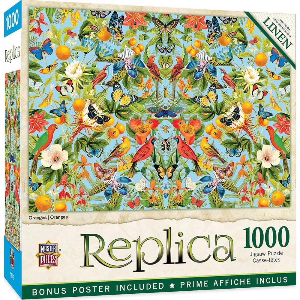 imageMasterPieces 1000 Piece Jigsaw Puzzle for Adults Family Or Youth  Flamingos  1925x2675Oranges