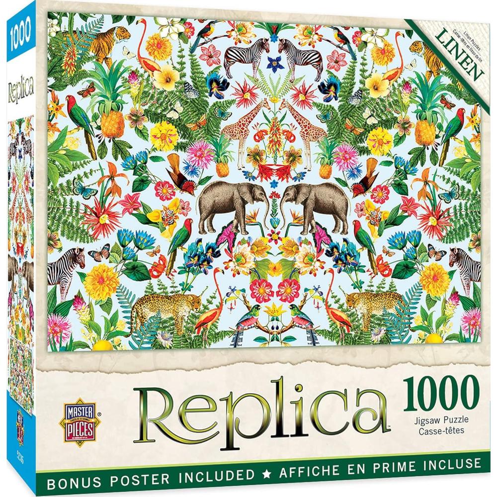 imageMasterPieces 1000 Piece Jigsaw Puzzle for Adults Family Or Youth  Flamingos  1925x2675Safari
