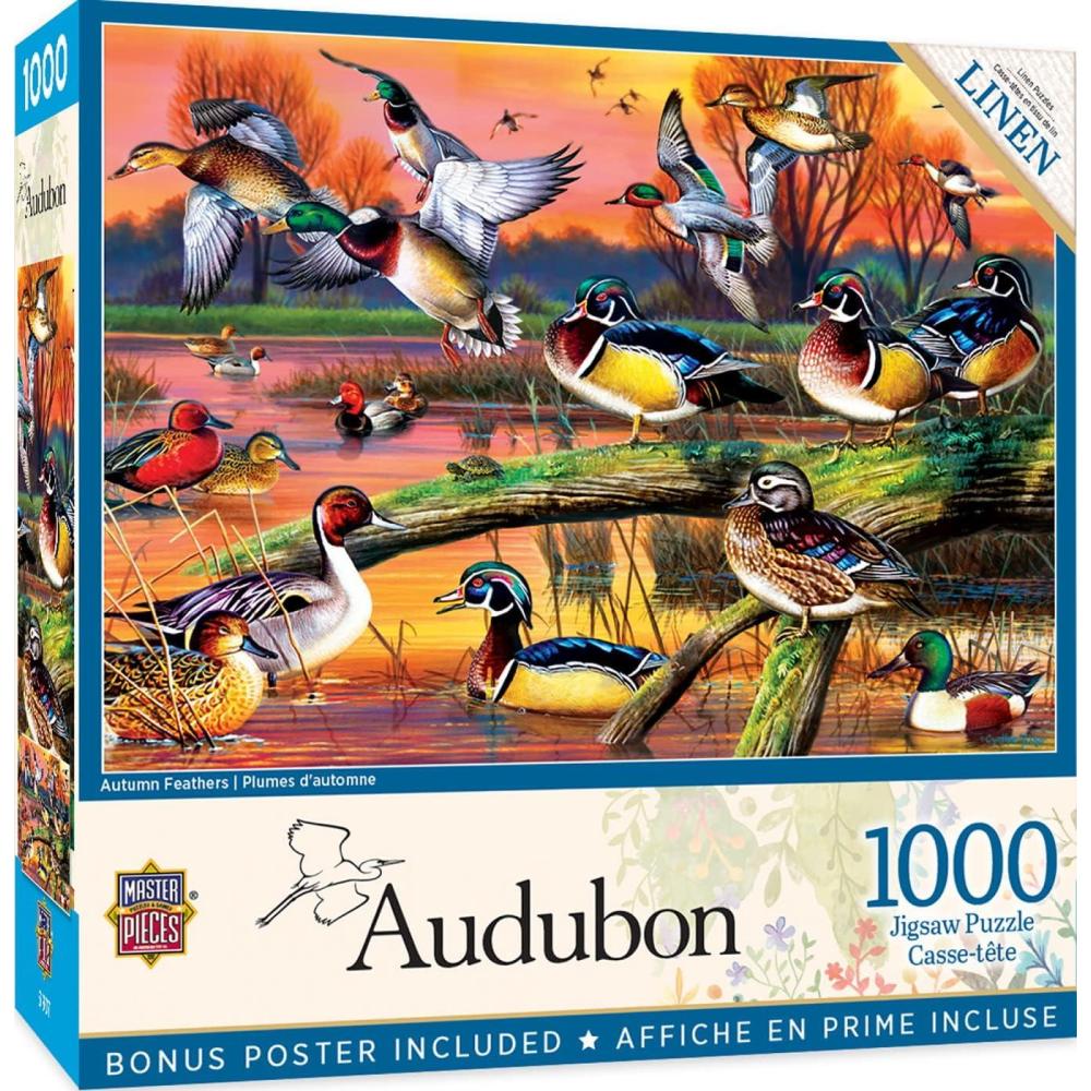 imageMasterPieces 1000 Piece Jigsaw Puzzle for Adults Family Or Youth  Morning Garden  1925x2675Autumn Feathers