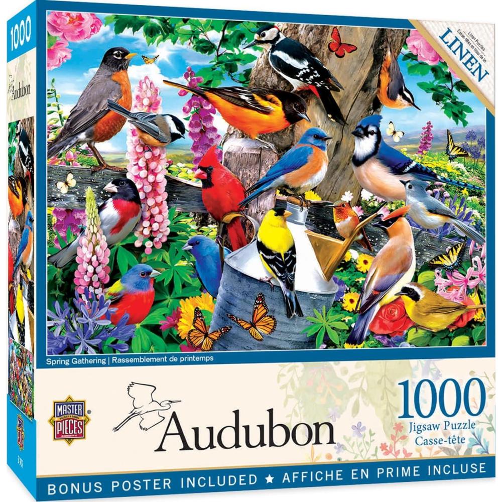imageMasterPieces 1000 Piece Jigsaw Puzzle for Adults Family Or Youth  Morning Garden  1925x2675Spring Gathering