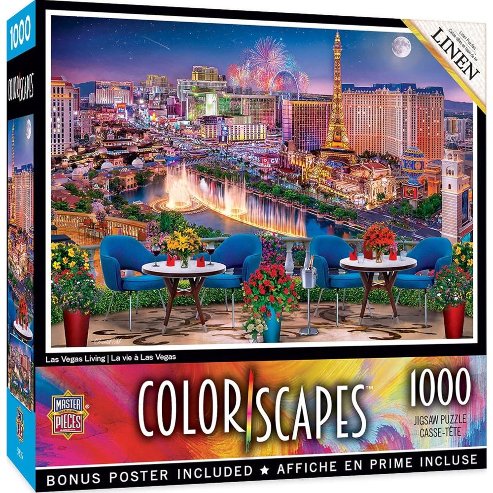imageMasterPieces 1000 Piece Jigsaw Puzzle for Adults Family Or Youth  Show Time  1925x2675Las Vegas Living