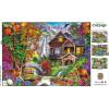 MasterPieces 1000 Piece Jigsaw Puzzle for Adults, Family, Or Kids – Hidden Falls Cottage – 19.25″x26.75″