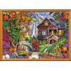 MasterPieces 1000 Piece Jigsaw Puzzle for Adults, Family, Or Kids – Hidden Falls Cottage – 19.25″x26.75″