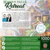 MasterPieces 1000 Piece Jigsaw Puzzle for Adults, Family, Or Kids – Hidden Falls Cottage – 19.25″x26.75″