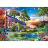 MasterPieces 1000 Piece Jigsaw Puzzle for Adults, Family, Or Youth – Hillside Cottage – 19.25″x26.75″(Over the Rainbow)