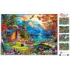 MasterPieces 1000 Piece Jigsaw Puzzle for Adults, Family, Or Youth – Hillside Cottage – 19.25″x26.75″(Soaring Sunset)