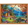 MasterPieces 1000 Piece Jigsaw Puzzle for Adults, Family, Or Youth – Hillside Cottage – 19.25″x26.75″(Soaring Sunset)