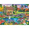 MasterPieces 1000 Piece Jigsaw Puzzle for Adults, Family, Or Youth – Hillside Cottage – 19.25″x26.75″(Stoney Brook Cottage)