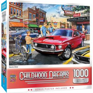 MasterPieces – 1000 Piece Jigsaw Puzzle, Baking Bread, Fun for Adults, Family, Kids, Matte Finish, 19.25″ x 26.75(Dave’s Diner)