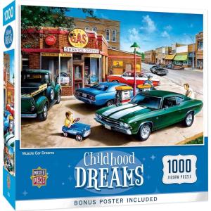 MasterPieces – 1000 Piece Jigsaw Puzzle, Baking Bread, Fun for Adults, Family, Kids, Matte Finish, 19.25″ x 26.75(Muscle Car Dreams)