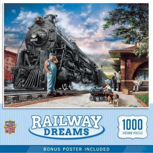 MasterPieces – 1000 Piece Jigsaw Puzzle, Baking Bread, Fun for Adults, Family, Kids, Matte Finish, 19.25″ x 26.75(Railway Dreams)