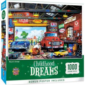 MasterPieces – 1000 Piece Jigsaw Puzzle, Baking Bread, Fun for Adults, Family, Kids, Matte Finish, 19.25″ x 26.75(Wayne’s Garage)