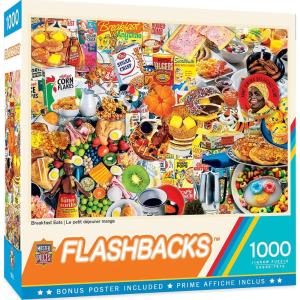 MasterPieces – 1000 Piece Jigsaw Puzzle, Breakfast of Champions, Fun for Adults, Family, Kids, Non-Glare Finish, 19.25″ x 26.75″(1000 Piece)