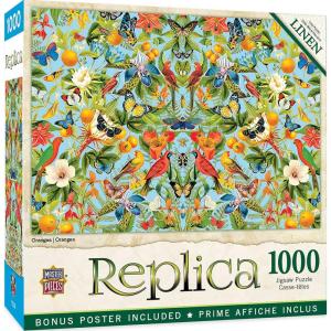 MasterPieces 1000 Piece Jigsaw Puzzle for Adults, Family, Or Youth – Flamingos – 19.25″x26.75″(Oranges)