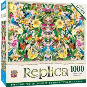 MasterPieces 1000 Piece Jigsaw Puzzle for Adults, Family, Or Youth – Flamingos – 19.25″x26.75″(Replica – Blue Birds)