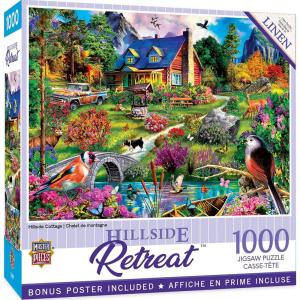MasterPieces 1000 Piece Jigsaw Puzzle for Adults, Family, Or Youth – Hillside Cottage – 19.25″x26.75″(Hillside Cottage)