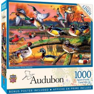 MasterPieces 1000 Piece Jigsaw Puzzle for Adults, Family, Or Youth – Morning Garden – 19.25″x26.75″(Autumn Feathers)