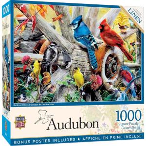 MasterPieces 1000 Piece Jigsaw Puzzle for Adults, Family, Or Youth – Morning Garden – 19.25″x26.75″(Backyard Birds)