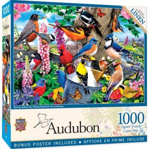 MasterPieces 1000 Piece Jigsaw Puzzle for Adults, Family, Or Youth – Morning Garden – 19.25″x26.75″(Spring Gathering)