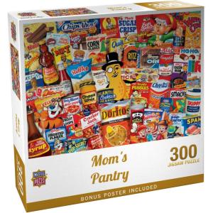 MasterPieces Puzzles 1000 Pieces – Mom’s Pantry Collage – Nostalgic 1000 Piece Jigsaw Puzzles for Adults and Family – Challenging Vintage Scene, Non-Glare Finish, Great Adult Puzzles 1000 Pieces Gift(300 Piece – China Made)