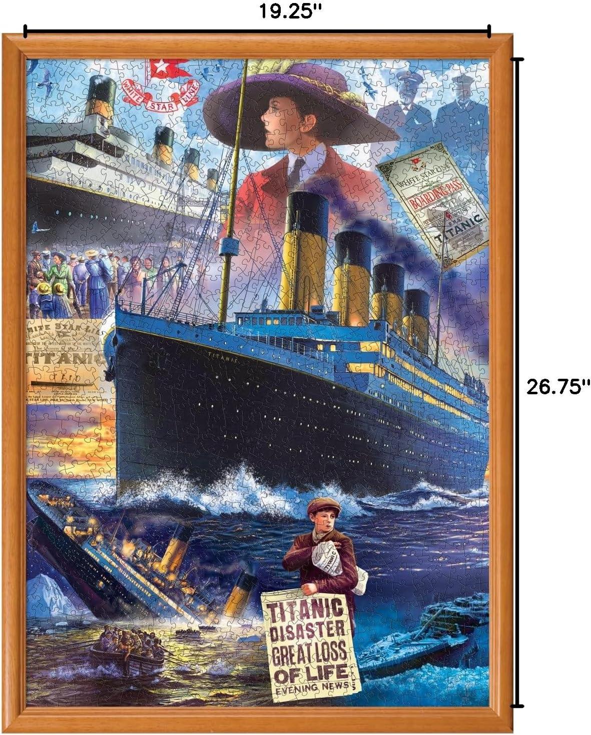 imageMasterPieces 1000 Piece Jigsaw Puzzle for Adults Family Or Youth Titanic Collage 1925x26751000